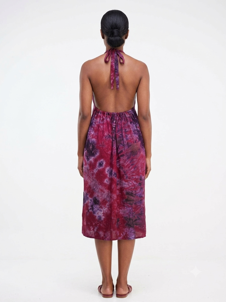 Zambarau Midi Backless Dera