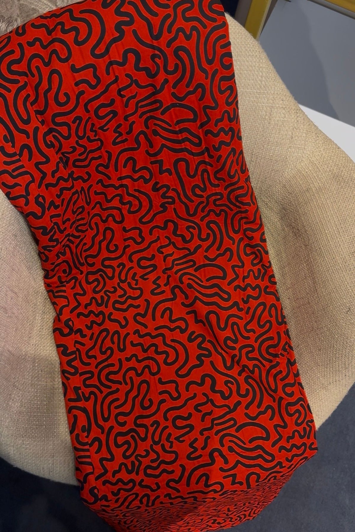 Red Ankara Blanket