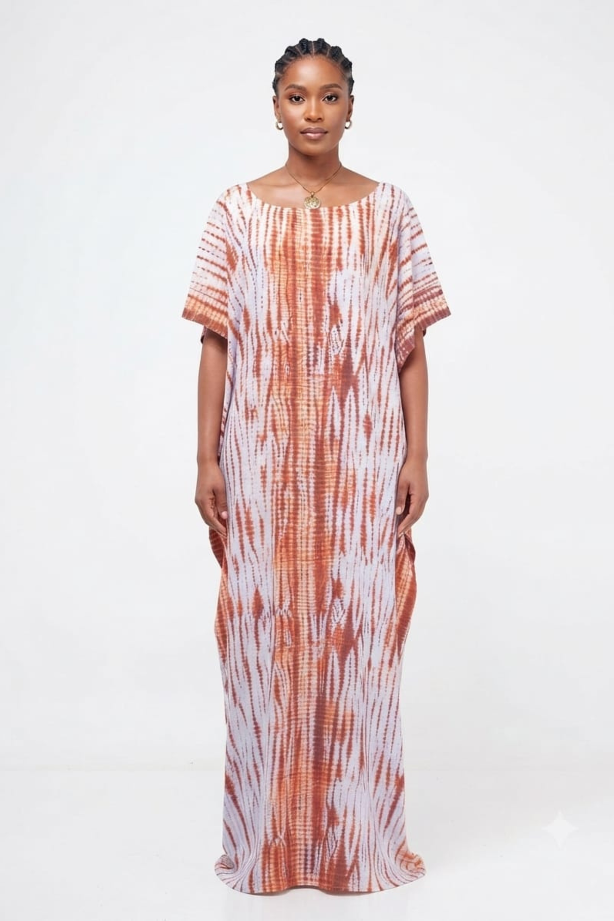 Orange Print Dera
