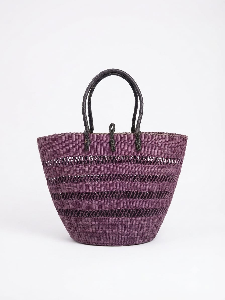 Purple Sisal Bag