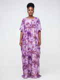 Purple Floral Dera