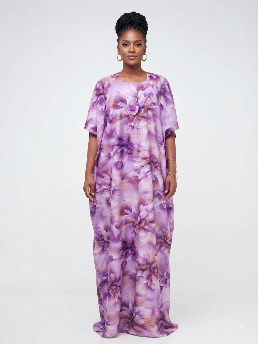 Purple Floral Dera