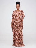 Peach Print Dera