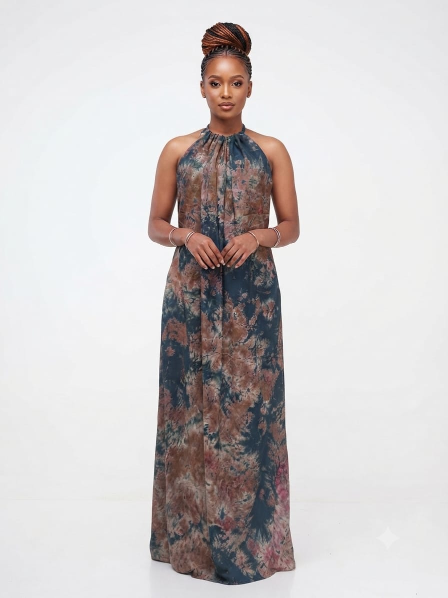 Navy Hail Backless Dera