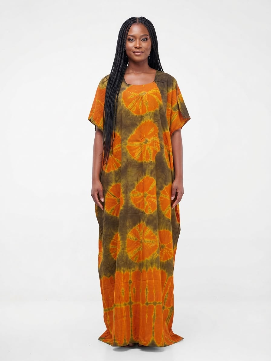 Orange Tie Dye Dera